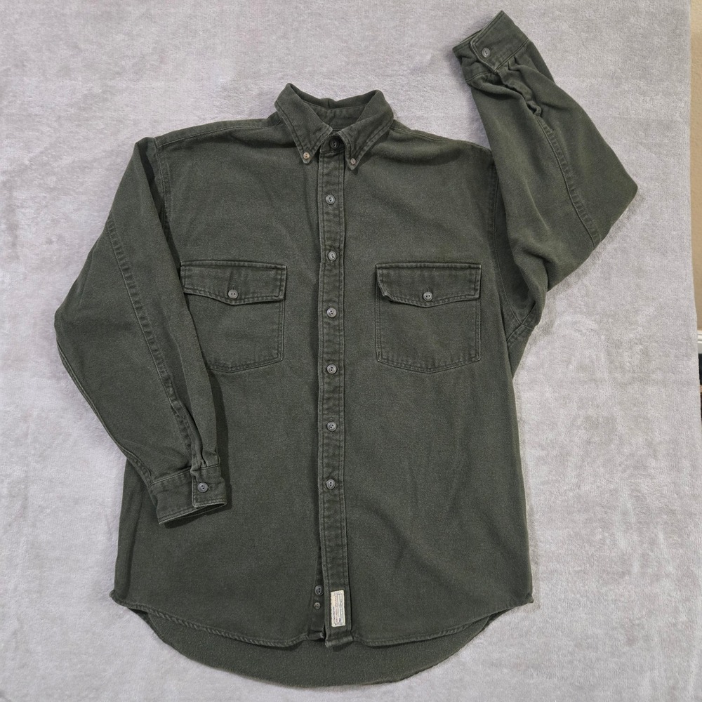 Vtg Abercrombie Authentic Big Shirts Men Small Canvas Workwear Rugged Gorpcore